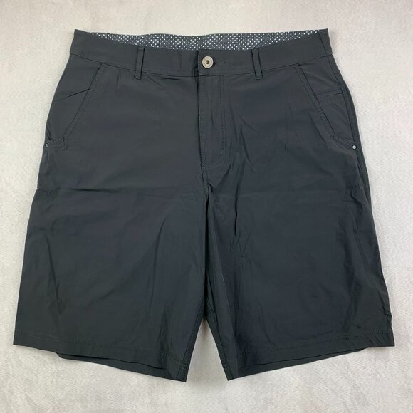 Lululemon Athletica Black Flat Front Casual Shorts - Picture 1 of 8
